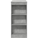  Barski stol s držačima boja betona 95x47x103,5 cm drveni | shoptok.hr