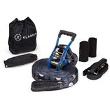 Klarfit Antero Slackline, 15 m x 5 cm, 2,5 m zatezno uže, 2 x štitnika za drvo, uključujući pomoćni slackline i torbu za nošenje | shoptok.hr