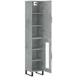  Visoka komoda siva betona 34 5x34x180 cm od konstruiranog drva | shoptok.hr