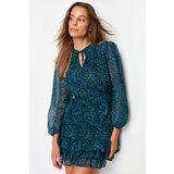 Trendyol Green Patterned Ruffle Dress | shoptok.hr