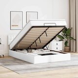 vidaXL otomanski okvir kreveta s madraca bijela 140x200cm umjetna koža | shoptok.hr