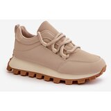 Boto Sports Shoes Sneakers On Platform Made Of Eco Leather Beige Riadella | shoptok.hr