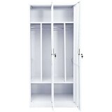 vidaXL Garderobna omara bela 80x50x180 cm jeklo | Shoptok.si