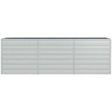  Povišena vrtna gredica 240 x 80 x 77 cm pocinčani čelik srebrna | Eponuda.ba
