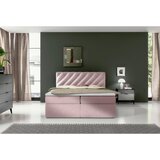 MID.YOU POSTELJA Z VZMETNICO 200 cm x 180 cm , tekstil roza | Shoptok.si