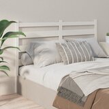 Maison Chic posteljno vzglavje - vzglavna omarica - nočna omarica belo 126x4x100 cm trdna borovina, (21705730) | Shoptok.si