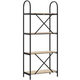 vidaXL Knjižna polica sonoma hrast 60 x 30 x 146 cm Konstruiran les | Shoptok.si