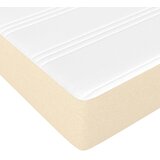  Okvir kreveta s oprugama i madrac krem 80x200 cm od tkanine | shoptok.hr