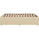  Okvir za krevet bez madraca krem 140 x 190 cm od tkanine | Eponuda.com