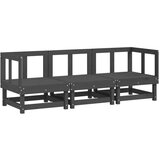  3-dijelna vrtna garnitura od masivne borovine siva | shoptok.hr