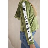Kesi Velour hoodie green | shoptok.hr