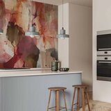 Foto tapeta - Spring composition – transparencies and forms in watercolor style 150x105 | shoptok.hr