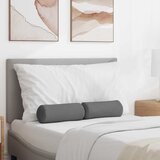  Valjkasti jastučići 2 pcs Tamno siva Ø 15 x 40 cm tkanina | Eponuda.ba