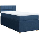  Krevet s oprugama i madracem plavi 90 x 200 cm od tkanine | shoptok.hr