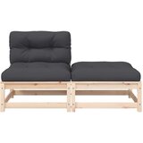  Vrtna sofa bez naslona za ruke s jastucima i tabureom | Eponuda.com