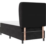  Krevet s opruga kutije s madracem Crna 200 x 100 cm Baršun | shoptok.hr