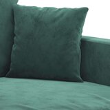  Sedežna garnitura 3-delna z blazinami temno zelen žam | Shoptok.si