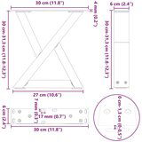  noge kavne mize 2 kosa bela 30x(30-31,3) cm jeklo | Shoptok.si