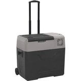  Prijenosni hladnjak s kotačima i adapterom crno-sivi 40 L PP | shoptok.hr