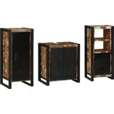 vidaXL Komplet pohištva za kopalnico 3 pcs Trden recikliran les Cene