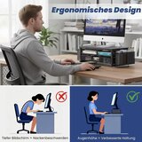 BOKIOVIN kovinsko stojalo za monitor z 2 nivojema in predalom | Shoptok.si