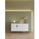 Marckeric Bela/v naravni barvi nizka komoda v hrastovem dekorju 140x79 cm Nola – | Shoptok.si