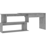 Maison Chic Kotna Pisalna miza - pisarniška miza - Računalniška miza betonsko siva 200x50x76 cm iverna plošča, (21785134) Cene