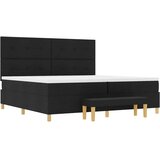  s opruga kutije s uzglavljem Crna 200 x 200 cm tkanina | shoptok.hr