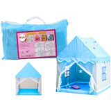 Lean_Toys Prenosni zložljivi otroški hišni šotor Modra | Shoptok.si
