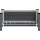  Vrtna visoka greda Siva 50 x 30 x 22 cm WPC in aluminij, (5000287807) | Shoptok.si