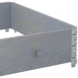  Vrtni sadilica siva 120 x 80 cm od masivne borovine | Eponuda.com