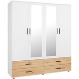 Mömax Kleiderschrank In Weiß/eichefarben cene