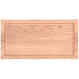 Stolna Mizna plošča svetlo rjava 80x40x6 cm obdelana trdna hrastovina, (20818538) | Shoptok.si