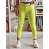 DStreet Spodnie damskie skinny z paskiem VIVASKIN żółte | Shoptok.si