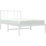  Metalni okvir za krevet s uzglavljem bijeli 90x200 cm | Eponuda.ba