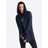 Ombre Longer men's unbuttoned sweatshirt with spacious hood PRAGA Cijene