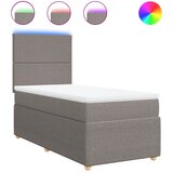 Maison Chic Box spring postelja - Vzmetna postelja z vzmetnico taupe 90x200 cm blago SL11053, (21881972) | Shoptok.si