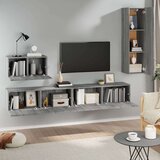  4-dijelni set TV ormarića sivog sonome konstruirano drvo | shoptok.hr