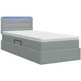  LED krevet za pohranu s madracem Svjetlosiva 100 x 200 cm - Svjetlosiva 100 x 200 cm Dizajn linija | shoptok.hr