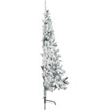  Umjetno božićno drvce 240 cm PVC i čelik Zelena i bijela - Zelena i bijela 240 cm | shoptok.hr
