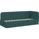  Kutni okvir kreveta Tamnozelena 80 x 200 cm tkanina | shoptok.hr