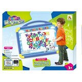 Magic Toys dvostranska prenosna magnetna tabla z dodatki modra outlet | Shoptok.si