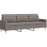 vidaXL Trosjed od tkanine smeđesivi 210 cm | shoptok.hr