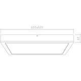 APLED - LED nadgradni panel QUADRA LED/42W/230V hrast | Eponuda.com