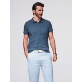 Ombre Men's polo t-shirt with decorative buttons | shoptok.hr