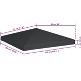  Pokrov za sjenicu 310 g/m² 3 x 3 m sivi | shoptok.hr