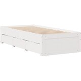  Okvir kreveta bez madraca s ladicama bijeli 75x190 cm borovina | Eponuda.com