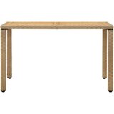  Vrtni stol bež 123 x 60 x 74 cm od poliratana i drva bagrema | shoptok.hr