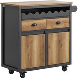 SoBuy kuhinjski voziček z drsniki nerjaveče jeklo 122 cm, (5000017115) Cene