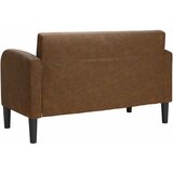  Dvosjed kauč smeđa 110 cm umjetna koža | shoptok.hr